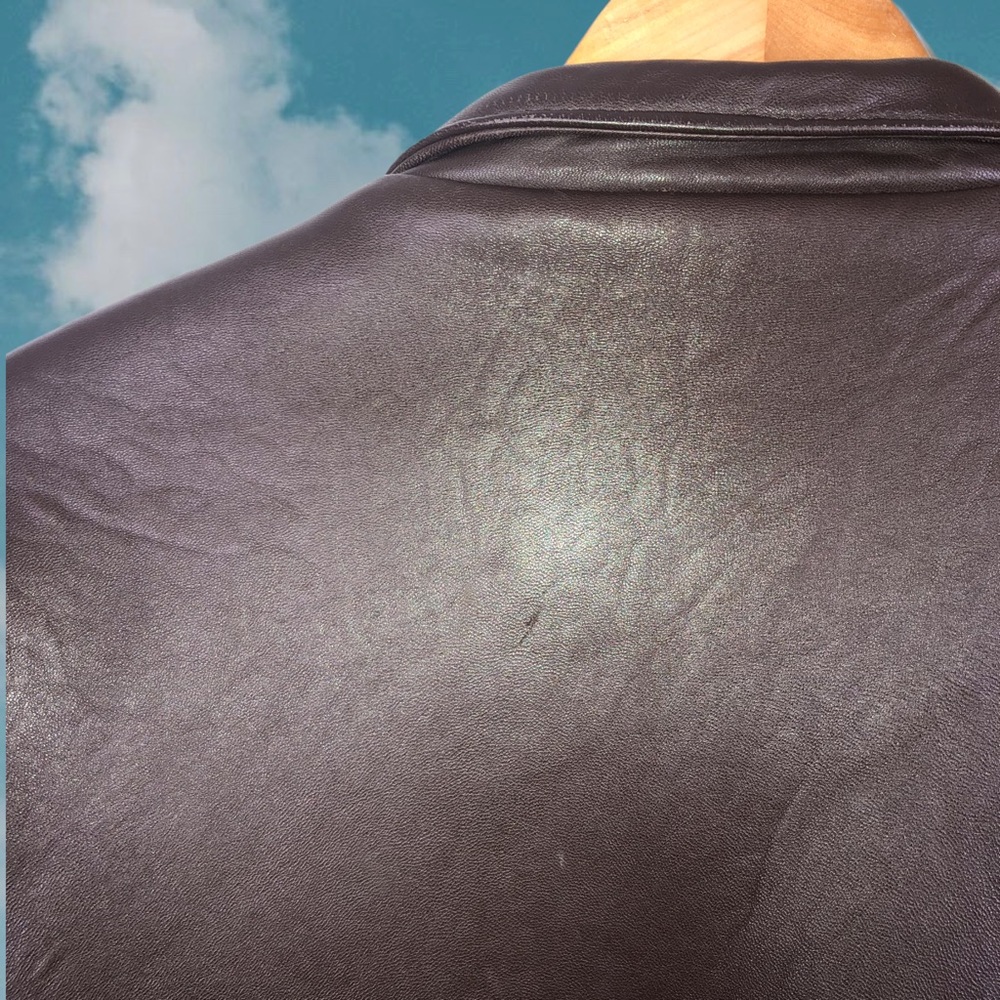 Christian Dior Vintage Leather Brown Bomber Jacket - Picture 5 of 10
